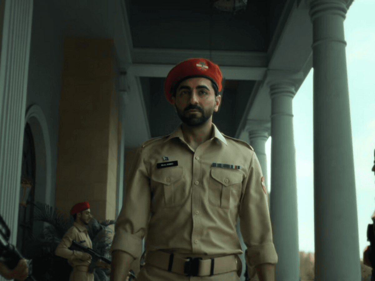 Ayushmann Khurrana plays a Pakistani spy; embraces the role with straight‑face seriousness
