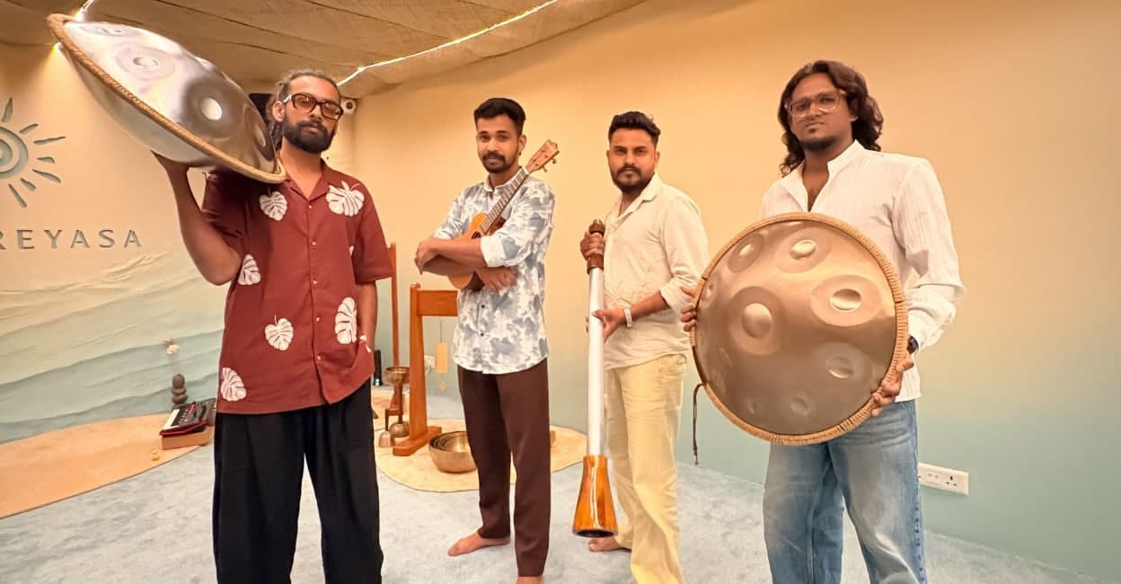 Kochi Musicians Create Healing Sounds with Unusual Instruments; Bringing Serenity to the City