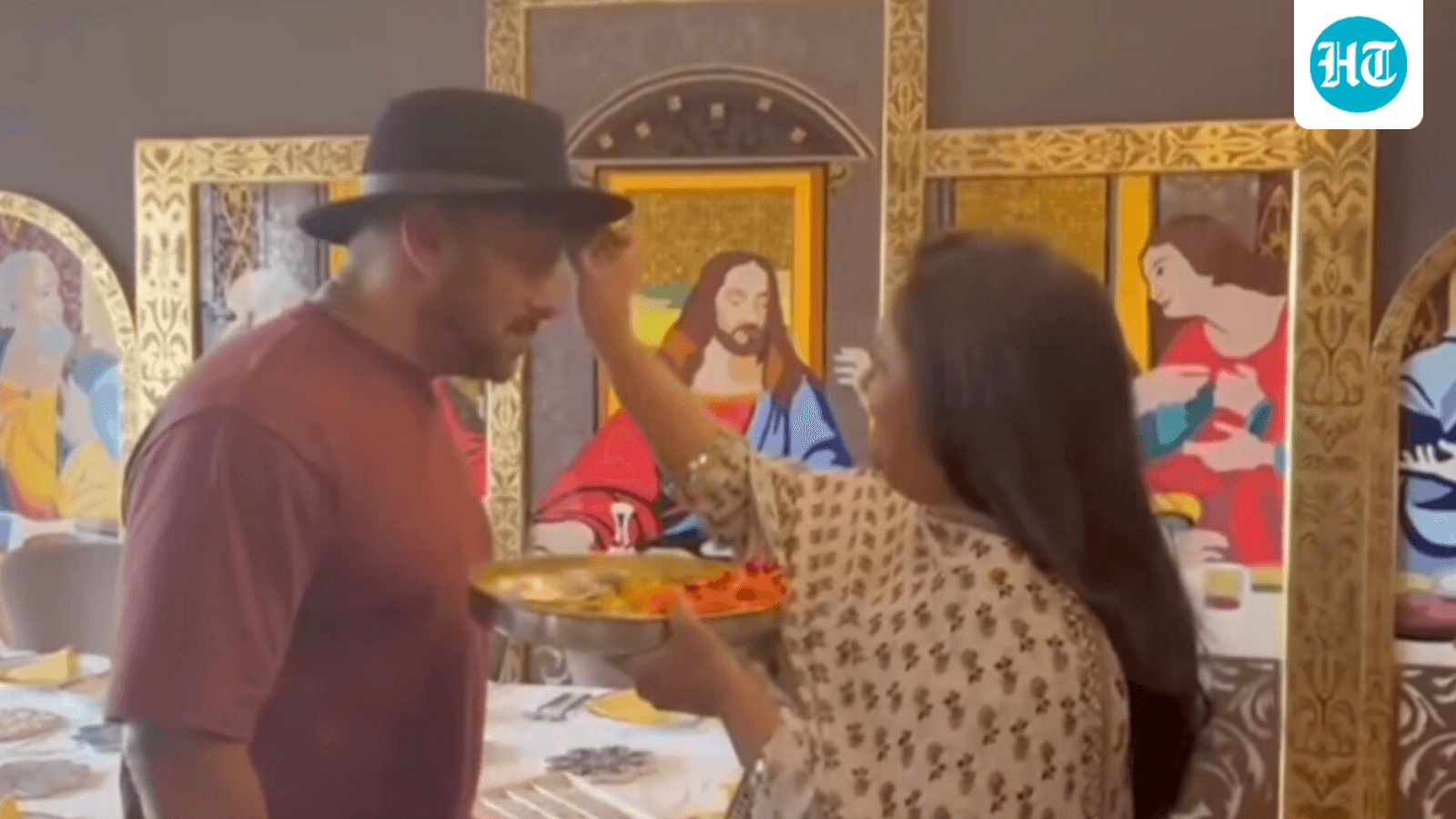 Salman Khan Ties Rakhi to Sister Amid Jesus Image; Viral Video Celebrates Secular Unity