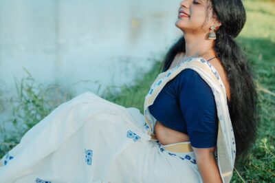 Model Navameay S Das cute in saree